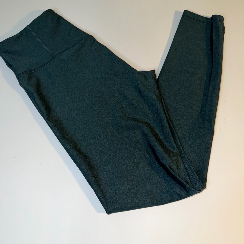 Athleta Elation Ultra High-Rise Legging Dark Green Teal Metallic‎ Size M